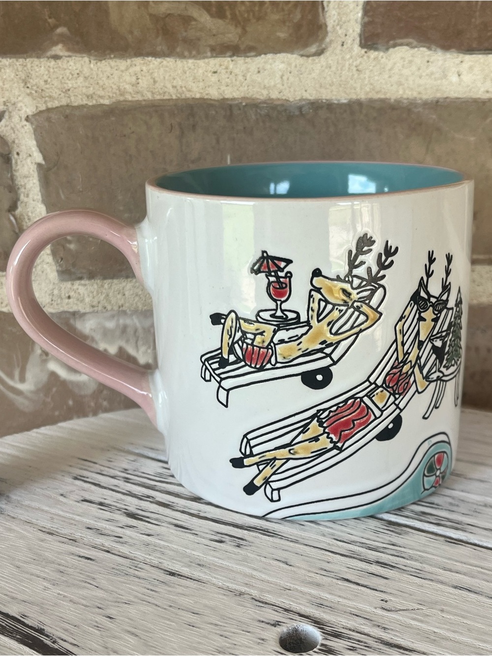 Eli + Ana 2024 Reindeer Beach Vacation Mug